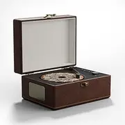 Vintage Style Bluetooth CD Player, Leather Finish