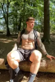 [Y015] Male Model Showing Off Body To Viewer Fine Art Hunky Physique