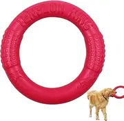 Krujecnt Dog Training Ring, Dog Puller Toys, Bite-Resistant Dog Flying Ring Toys, Dog Chew Toy for Training and Teeth Cleaning, Dog Fetch Toy, Interactive Dog Pool Toys for Outdoor