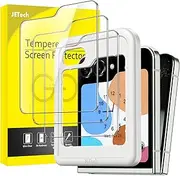 JETech Front Screen Protector for Samsung Galaxy Z Flip 5, Tempered Glass Film with Easy Installation Tool, Case-Friendly, HD Clear, 3-Pack