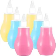 QUMIIRITY 6pcs Snot Cleaner Nose Sucker Right Remover Cleanser Babies Manual Nasal Nasal Mucus Newborn Nasal Newborn Nasal Mucus Cleaner Pp