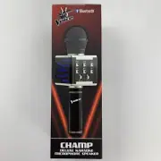 The Voice Bluetooth Champ Deluxe Karaoke Microphone Speaker New