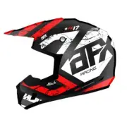 AFX FX-17 HELMET - ATTACK - MATTE BLACK/RED - X-SMALL 0110-7148
