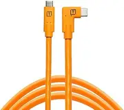 Tether Tools TetherPro USB-C to USB-C Right-Angle Cable (Orange)
