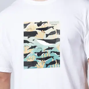 WasangShow 花生騷【海洋動物系列】鯨魚迷彩 白色 中性T 飛魚 中性 t恤 短袖上衣 中性