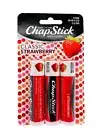 ChapStick Classic Strawberry Lip Balm Lip Care Skin Protectant Non-tinted 3 Pack