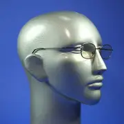 Computer Reading Glasses Lightweight Pewter Metal Frame Aspheric Lens +2.50