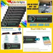 Car Stereo Bluetooth Audio 1 DIN In-Dash FM Aux Input Receiver SD USB MP3 Radio