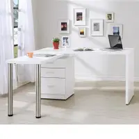 在飛比找ETMall東森購物網優惠-Boden-凱希4.9尺多功能旋轉桌/工作桌/辦公桌(白色)