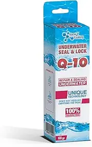 Nano Tech Q-10 Underwater Seal & Lock - Does Not Require Emptying The Pool, Reservoir or Tank. Leak Sealant Repair and Adhesive to Fix Cracks and Stop Leaks – Waterproof - Chlorine Resistant 2.1 oz.