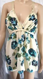 ALBERTA FERRETTI SIZE (USA 8) AUST 12 FLORAL CHIFFON TOP NWT RRP $79