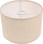 Generic Floor Lamp Shade Large Size Linen Lampshade Table Lamp Cover Detachable Iron Frame Decor Easy Installation