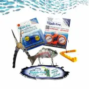 HOOKEZE Fishing Knot Tying Tool Pack Pliers Hook Threader Lure Kayak Sticker
