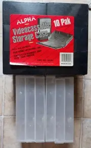 Lot Of VHS/BETA Cases: 10 Black & 6 Clear - NEW