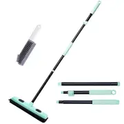 Rubber Broom Pet Hair Remover with Squeegee Fur Sweeper and Small Lint Brush