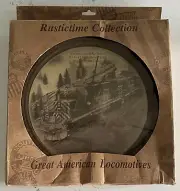 Rustictime Collection Quartz Wall Clock NEW Great American Locamotives w/Sound