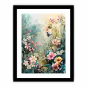 Garden Flowers Art Framed print