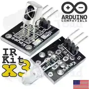 3 x Infrared IR Receiver & IR Transmitter Starter Kit - Arduino Raspberry Pi TTL