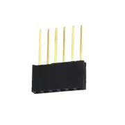 100 pcs 6 Pin 2.54 mm Stackable Long Legs Femal Header For Arduino Shield
