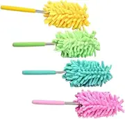 BCOATH 4pcs Mini Dust Duster Car Duster Dust Cleaner Cleaning Duster Brush Random Color