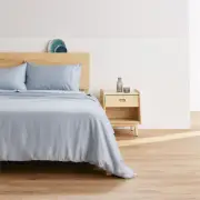 Ecosa Bamboo Bedding - Fitted sheet / Super King / Sky Blue