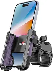 Grefay Bike Phone Mount【New Grip Connector】 Motorcycle Phone Mount for Handlebar 360° Rotatable Suitable for iPhone 14 13 12 11 Pro Max Xs Max Mini XR X 8 7 6S Samsung Huawei 2.4~3.54" Wide Phone (Purple)