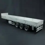 1/14 3 Axles Metal Assembled Semi Trailer for RC Tractor Truck Vehicle Model