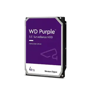 【WD 威騰】紫標 4TB 3.5吋 5040轉 256MB 監控型內接硬碟(WD43PURZ)