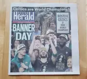 Boston Celtics 2024 NBA CHAMPIONS / Finals Boston Herald Newspaper