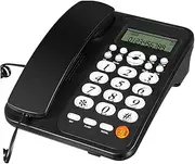 OSALADI Corded Phone Desktop Telephone Caller Identification Office Phone for Seniors