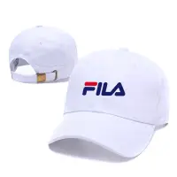 在飛比找蝦皮購物優惠-Fila_fashion Cap字母軟頂百搭Ins弧形帽簷棒