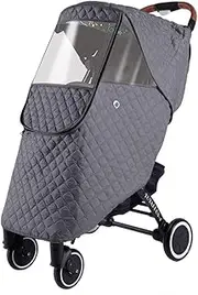 Winter Stroller Rain Cover Warm Windproof Stroller Weather Shield Universal Stroller Accessory,Protect from Rain Snow Wind Dust Sun