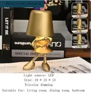 Touch Desk Lamp, Study Room, Bedside Lamp, Decorative Lamp USB Charge Gold B