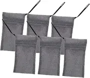 Generic 6pcs Soap Bag Bar Soap Pouch Mesh Bags Mesh Soap Saver Bag Bathing Sponge Foam Soap Soaps Body Scrubber Bag Exfoliating Sponge Pouch Soap Mesh Saver Pouch Soap Grey Nylon