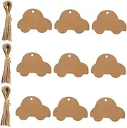 UTHCLO 1 Set DIY Paper Tags with Rope Creative Blank Labels for Party Presents Decorations for Weddings and Baking Crafts