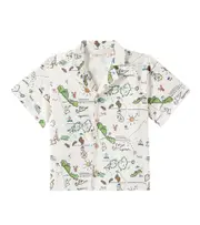 [The New Society] The New Society Arkoi printed cotton shirt Y 2 white