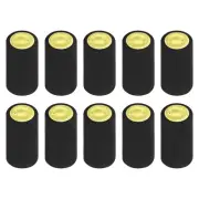 100Pcs PVC Heat Shrink Capsules Wine Shrink Wrap Cap, 32x45mm Black