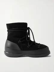 [Moon Boot] Moon Boot - Luna Suede Snow Boots - Black - IT40 IT 40 Black