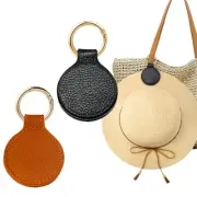 Black/Brown Leather Magnetic Hat Clip On Bag f Travel Luggage Tote Towel Backpa