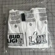 Budweiser Shirt Super Bowl LII Bud Light Sz Large Dead stock NOS NFL Beer NWT @