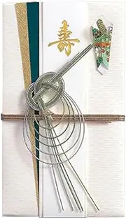 Maruai Ki-414 x 5P Gift Seal Warabi Green Pack of 5