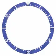 BEZEL INSERT FOR MENS OMEGA SEAMASTER QUARTZ WATCH 36MM X 30MM BLUE
