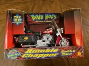 2001 ROAD RIPPERS CHOPPER 3401 RED with FLAMES in ORIGINAL BOX HARLEY DAVIDSON