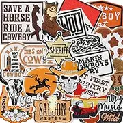 23PCS Western Iron On Patches, Cowboy Embroidered Patches for Hats Jackets Backpacks Clothing (Cowboy)