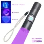 USB Rechargeable 395 LED UV Torch Flashlight Light Ultra Violet Blacklight Zoom