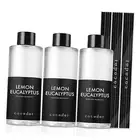 COCODOR Reed Diffuser Oil Refill/Lemon Eucalyptus/6.7oz(200ml)/3 Pack/Aroma