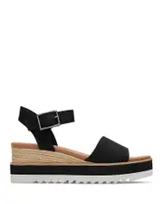 Toms Women's Diana Textile Platform Rope Wedge Sandals