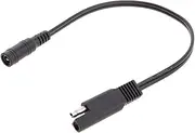 AsrMyjcx 10'' SAE Male Connect to Female Adapter Cable Motorcycle Heat Clothing Adapter Black