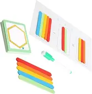 Totority Wooden Educational Math Toys Number Block Counting Stick Toy for Baby Toddlers Learning