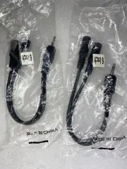 3.5mm Stereo Mini Male to Dual 3.5mm Stereo Mini Female Y-Cable, 6", New, 2-Pack